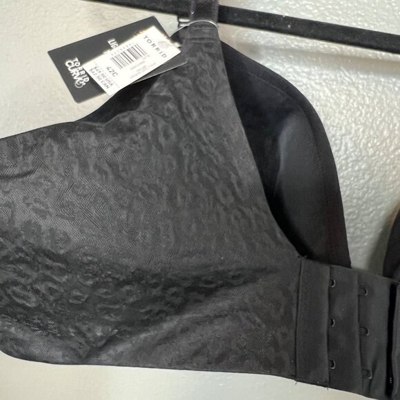 Torrid Curve Lightly Lined T-Shirt Bra Size 42C Black Leopard Underwire NWT - Picture 8 of 10